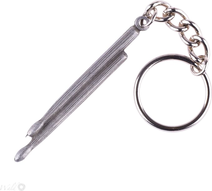 Tinnen sleutelhanger drumstokken