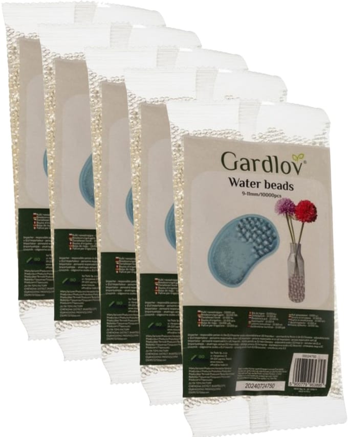 Gardlov Waterparels - 240 gram - transparant - hydrogelballen - bruiloft decoratie - 50.000 stuks