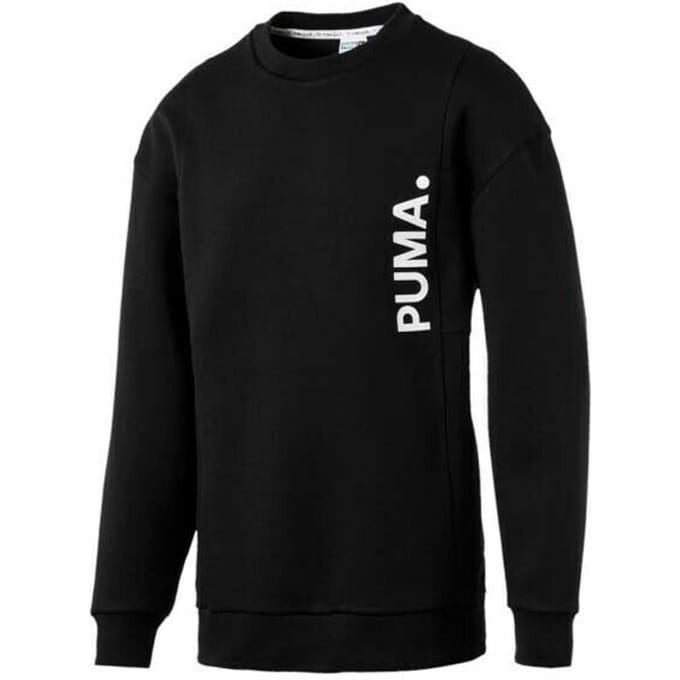 Puma Epoch Crew Pull Over Trui Sweat Shirt Top Zwart Heren 577998 01