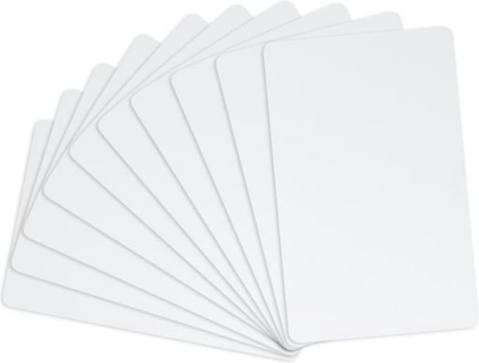 Whadda Rfid-kaarten 5,4 X 8,5 X 0,1 Cm Wit 10 Stuks