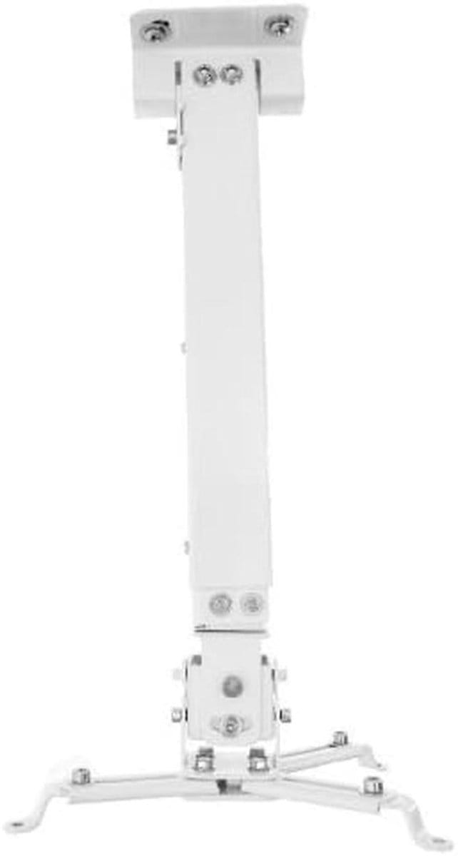 Plafondbeugel Beamer - Beugel Projector - Beamer Ophangen - Kantelbaar Uittrekbaar - 43-65 cm - Wit