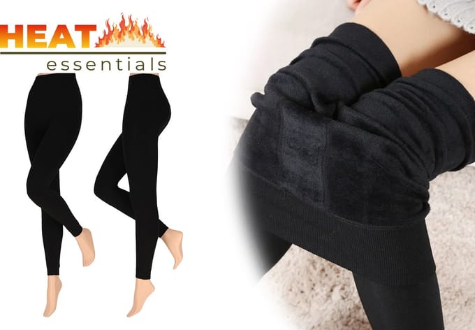 Fleece Legging Deluxe - Zwart - Maat S/M xs