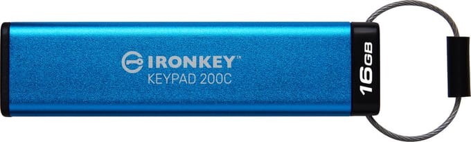 Kingston Technology IronKey 16GB USB-C Keypad 200C, FIPS 140-3 Lvl 3 AES-256