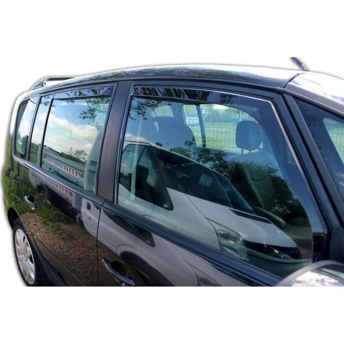 Luchtdeflectoren - J&;J AUTOMOTIVE - Renault Espace 2002-2014 - Getint - Versterkt Acryl - Eenvoudige Installatie