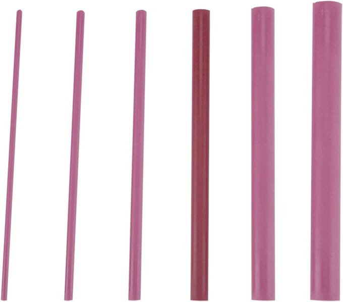 Honingstenen Set voor het Polijsten van Messen en Beitels - 3000 Grit Rode Whetstone 6 Stuks