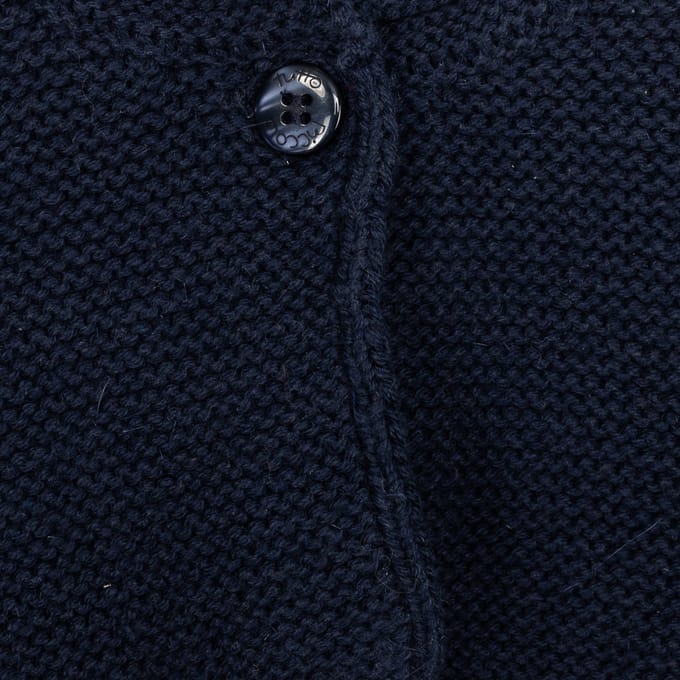 Gebreide meisjesjas in tricot 6610W14