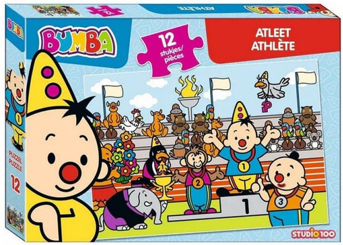Studio 100 Bumba puzzel: Atleet 12st Kinderpuzzels