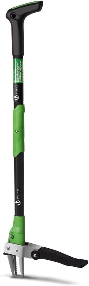 Manual weed killer - 100 cm length - stainless steel - robust long handle - ideal for garden lawn