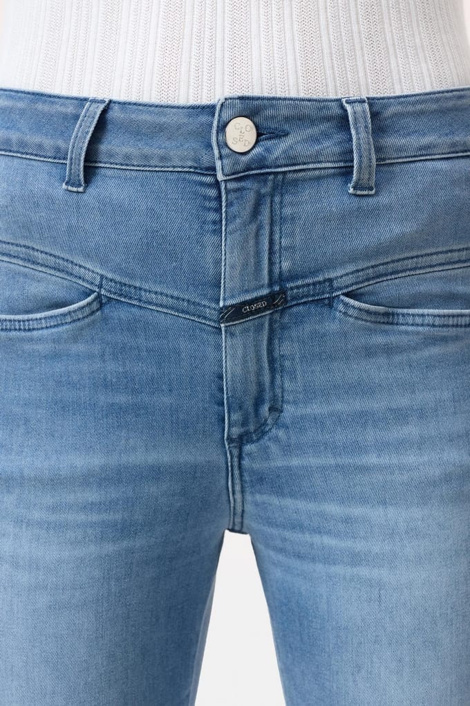 Closed Pedal Pusher Mid Blue Taglia: W26L32 | Pantaloni Outlet | Donna | Blu