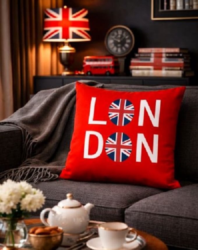 London Calling Collection Kussenhoes - 45x45 cm