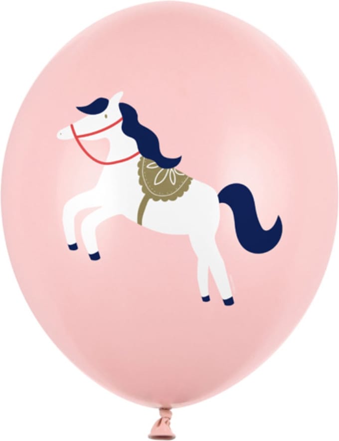 PartyDeco - Partydeco ballonnen - Paarden (50 stuks)