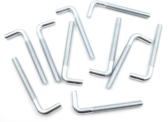 Dailygoods - Set van 10 Schroefhaken voor Muur en Plafond