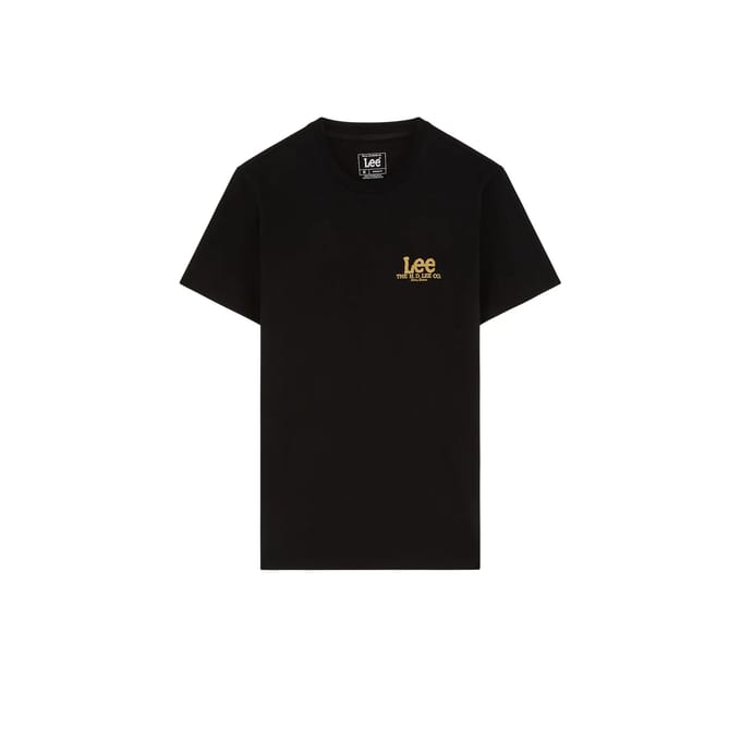 Lee Medium Regular Fit T-shirt Met Korte Mouwen Zwart S Man