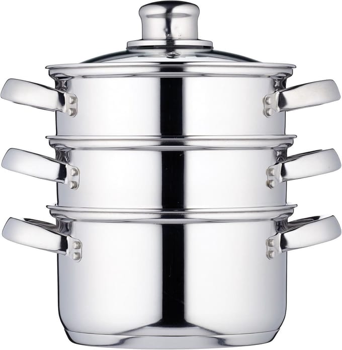 SNJY® Stoomkoker - Foodprocessor - Multicooker - Kookpannen - 5L - Zilver