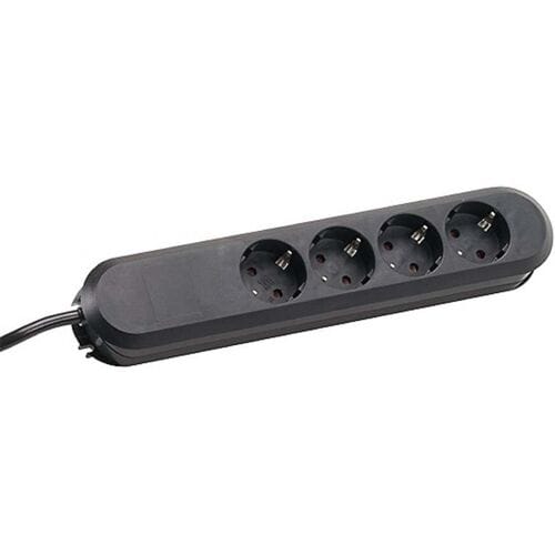 Bachmann 381.121K Bureaustekkerdoos Zwart Randaarde stekker 1 stuk(s)