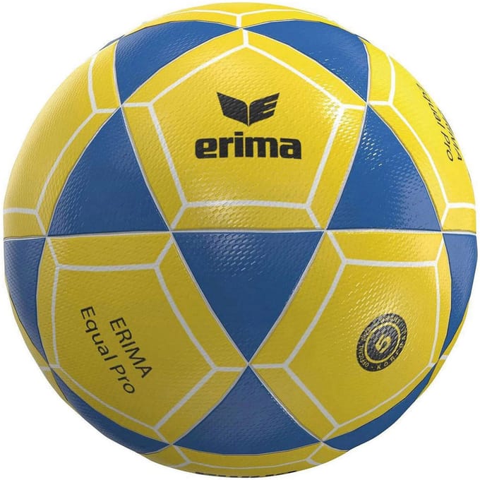 Erima Equal Pro (Size 5) Korfbal - Geel / Blauw / Wit | Maat: 5