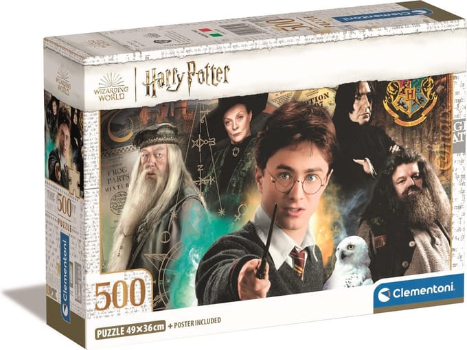 Clementoni - Puzzel - 500 Stukjes - Harry Potter Compact Box