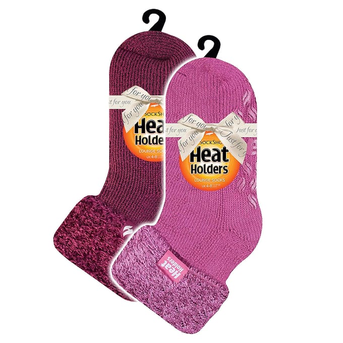 2-pack Dames Zachte Lounge Sokken met Antislip