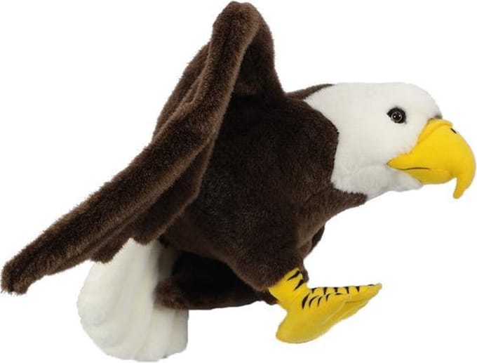 PIA Soft Toys - Pluche Knuffeldier Adelaar - staand - 50 cm