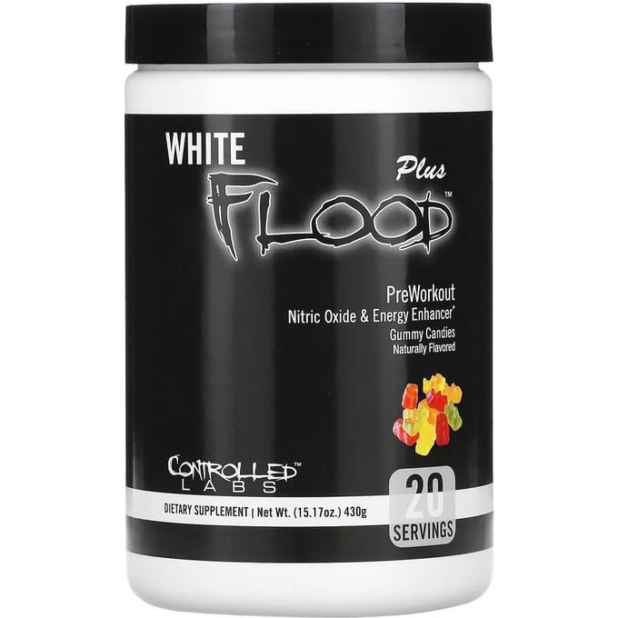 Controlled Labs, White Fflood Plus, pre-workout, kauwsnoep, 430 g (15,17 oz)