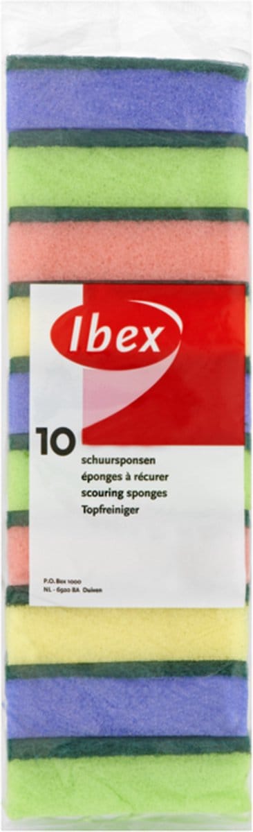 Ibex Schuursponsen - Multipack 5x 10 stuks