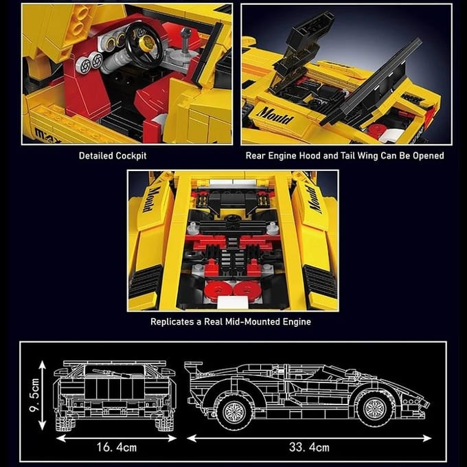 13195 – Mould King Lamborghini Countach