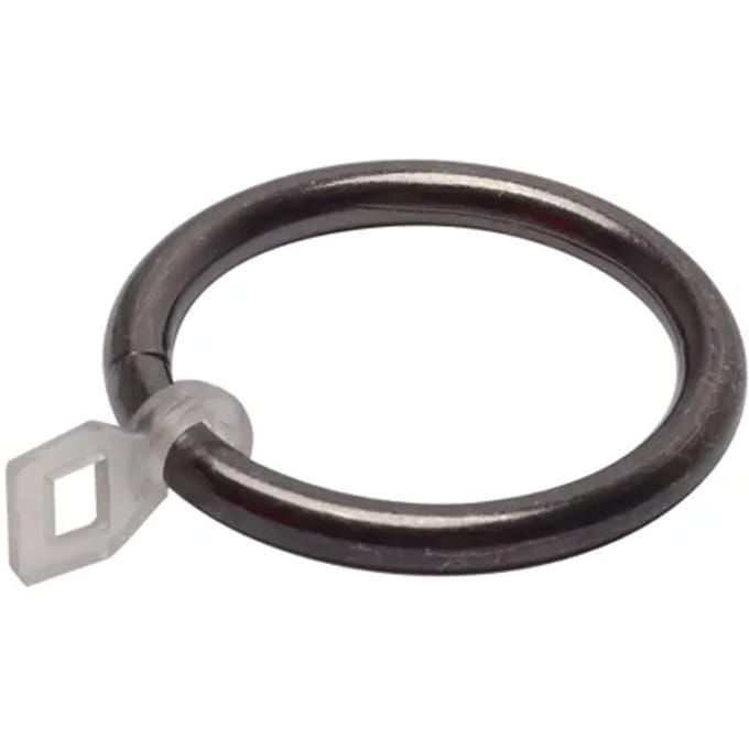 Decomode Ring + Overklikoog Zwart Nikkel 20mm - 6 Stuks