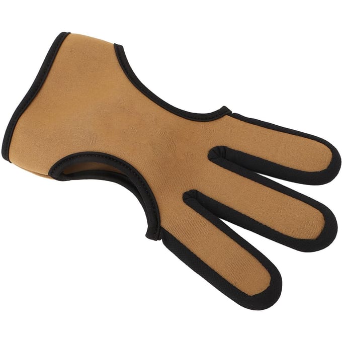 Gants d'Archers 3 Doigts Confortables Néoprène Flexibles Protecteurs Gants de Tir à l'Arc Doigt