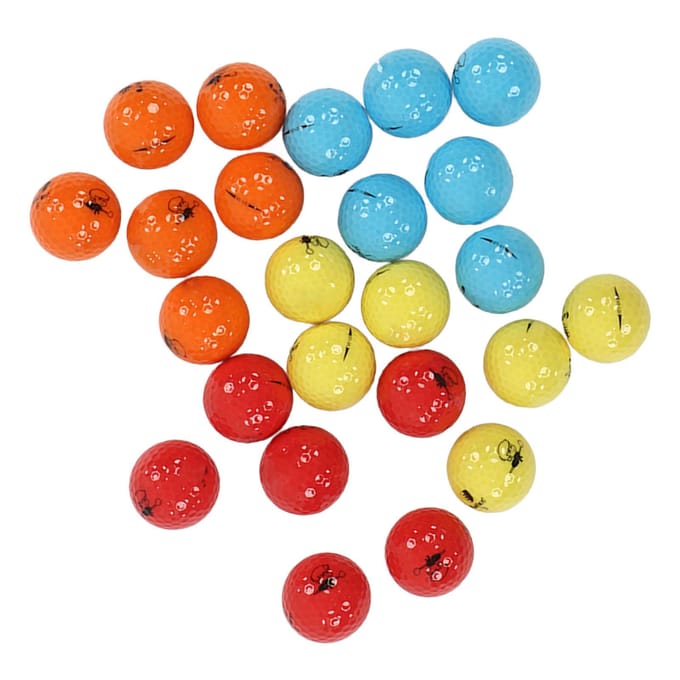 24 Stuks Golfbal Set Rubber Kleurrijk Goede Veerkracht 2 Laags Golfbal voor Vrouwen Beginners blue