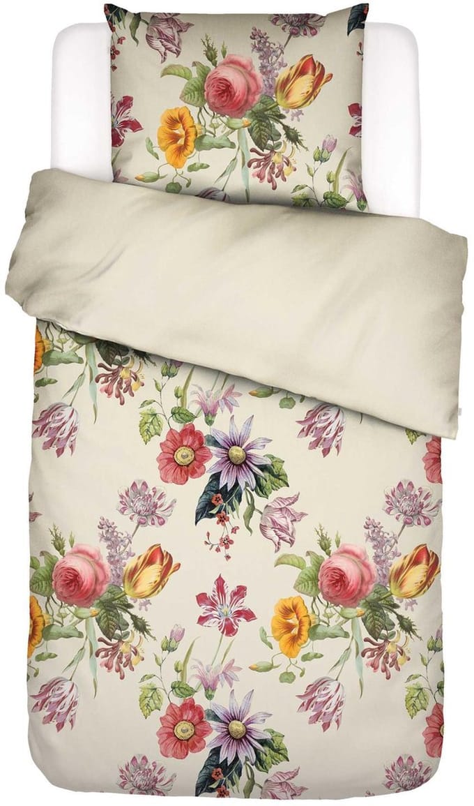 Essenza Florea Dekbedovertrek Vanille - Eenpersoons – 140x200/220 cm