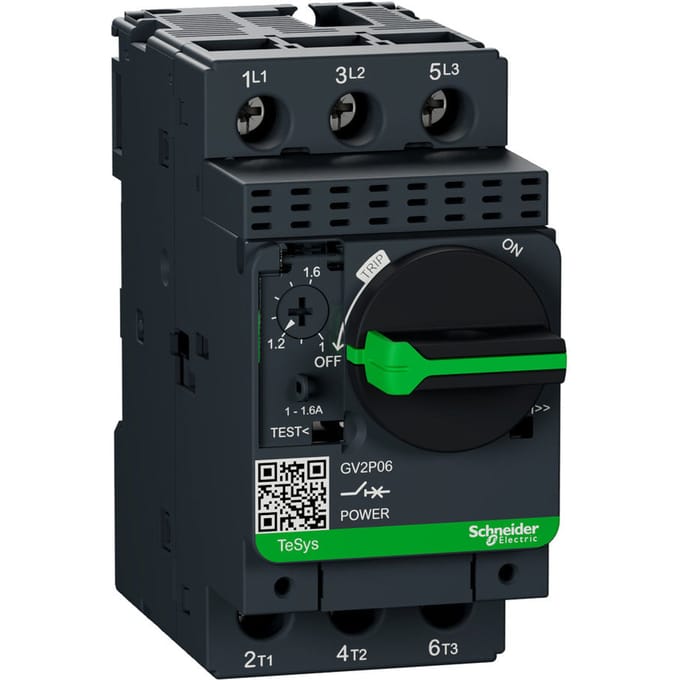 Schneider Electric TeSys GV2P06 Motor Circuit Breaker - GV2P06