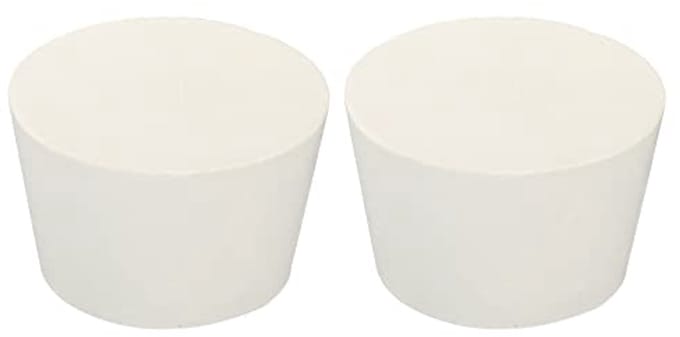 2 Stuks Rubberen Conische Stekkers voor Laboratorium - 45 mm tot 56 mm