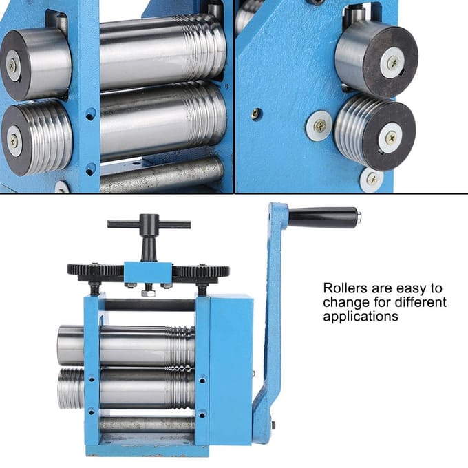 Handmatige Combinatie Walsmachine Sieraden Tabletteer Verwerkingsapparatuur blue
