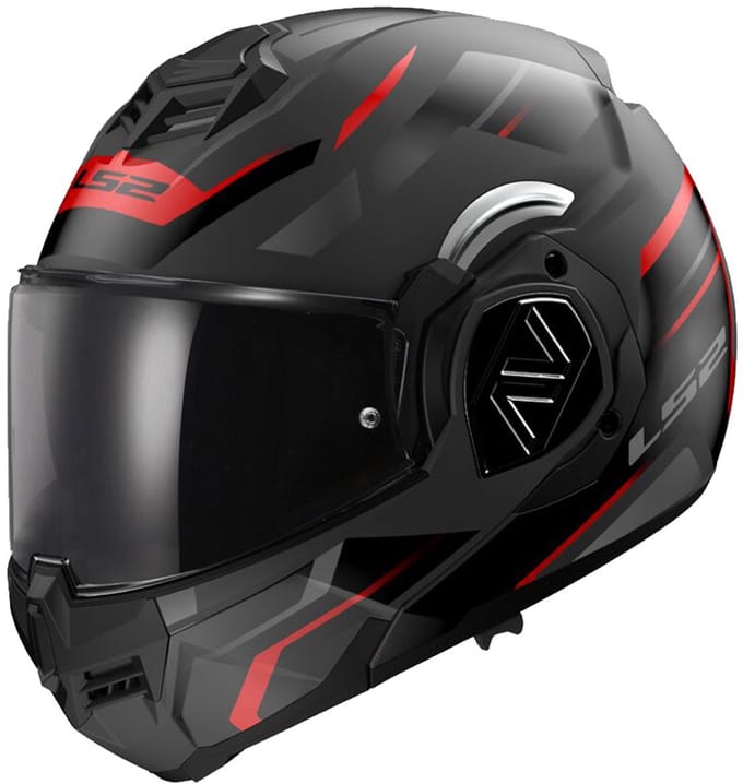 LS2 FF906 Advant Kuka Matt Black Red-06 Systeemhelm - Maat S - Helm