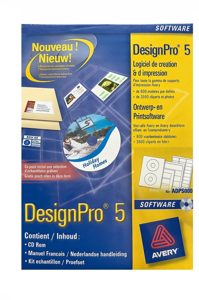 Avery - DesignPro 5 Ontwerp en Print Software - Veel sjablonen - Gebruiksvriendelijk
