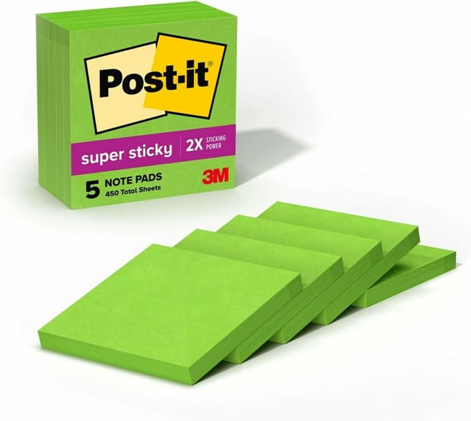 Super Sticky Notities 3 x 3 inch - Perfect voor School en Kantoor