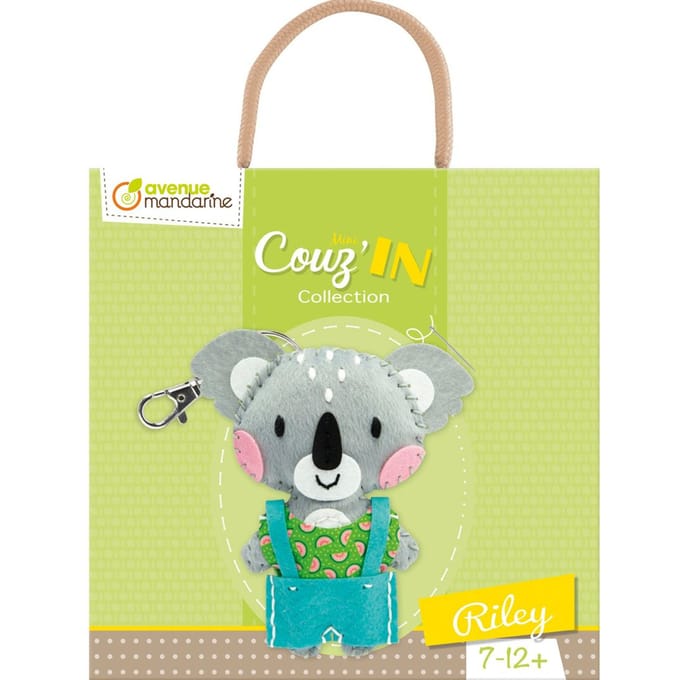 Sleutelhanger pluche riley de koala Avenue Mandarine Mini Couz'In