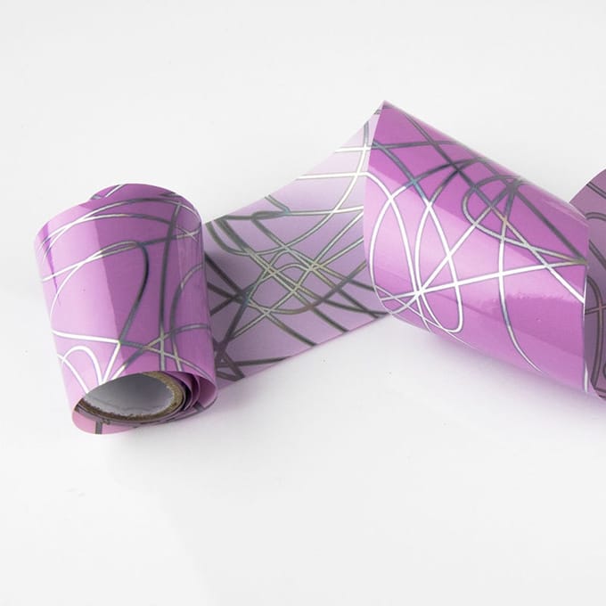 DRM Transferfolie Nageldecoratie 100cm. Transparant Color 12-17