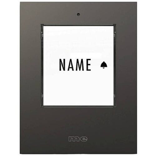 m-e modern-electronics 41303 Zender voor Draadloze deurbel Verlicht, Met naambord