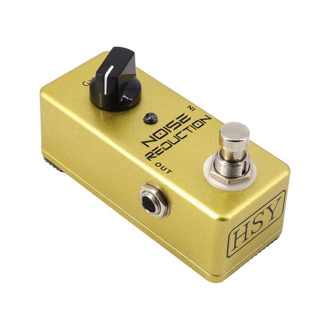 Gitaar Ruisonderdrukking Pedaal Elektrische Gitaar Effect Pedaal True Bypass Zinklegering Shell DC 9V lichtgele kleur