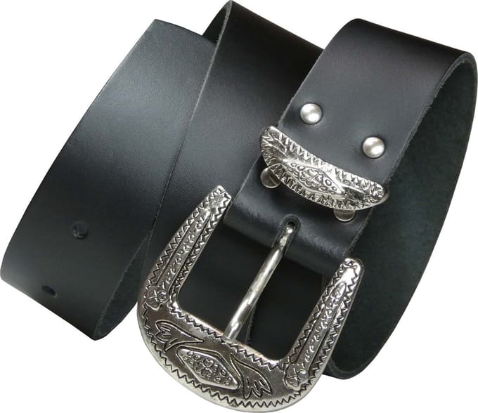 Pierre Mouton - Southern Style Belt - Damesriemen - Zwart - 120 cm