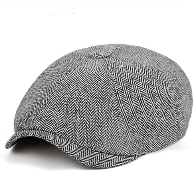 New Age Devi - Flatcap voor heren - Klassiek en tijdloos - Zwarte en witte uitvoering - One size