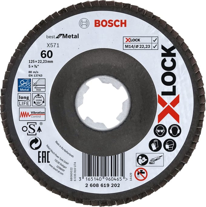 Bosch PRO X571 X-Lock Lamellenschijf 125 mm K60 - 2608619202