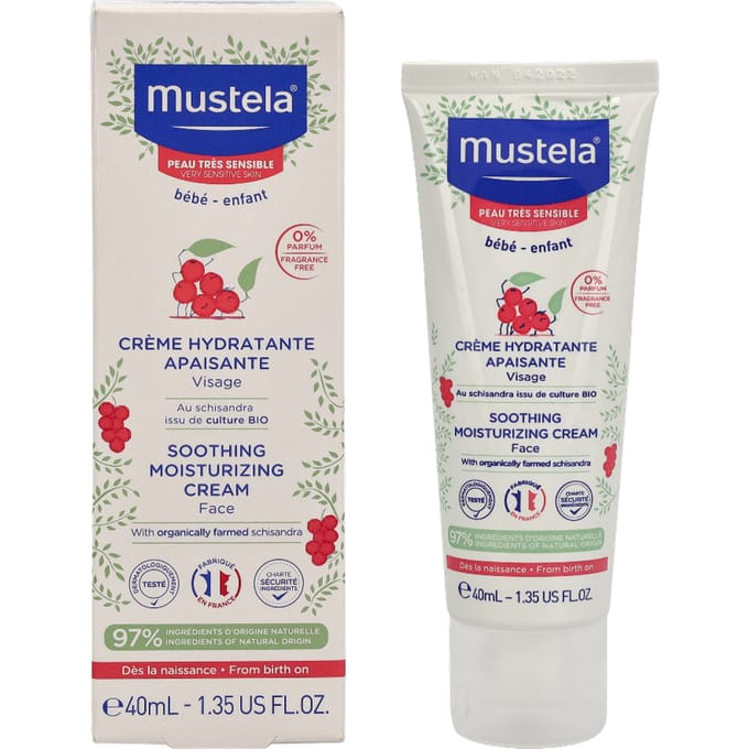 Mustela Bebe Verzachtende Hydraterende Gezichtscrème 40 ml