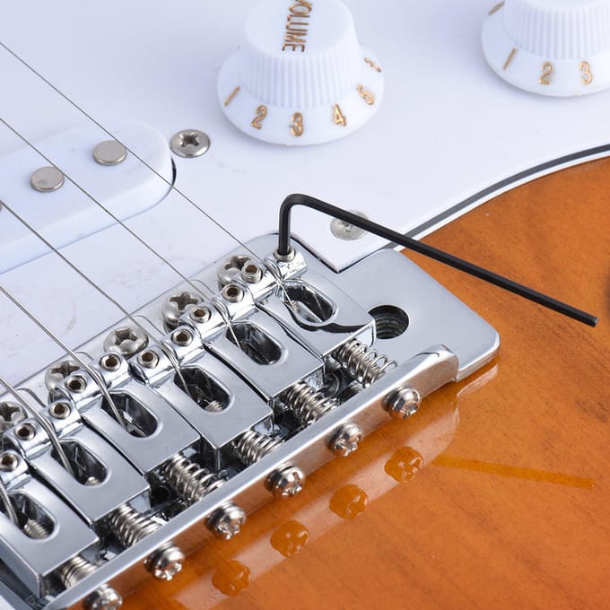 6 stuks Gitaar Bas Hals Brug Schroef Truss Rod Afstel Sleutel Set Reparatie Gereedschap gray