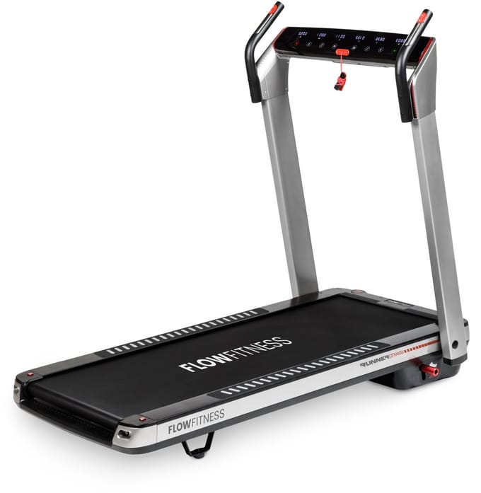 Flow Fitness Runner DTM400i Loopband - Inklapbaar - 14 km/u - Elektrische Helling 12% - Bluetooth & FitShow - 99% Voorgemonteerd