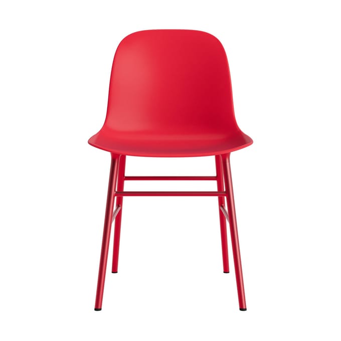 Normann Copenhagen Form stoel met metalen frame - NormannCopenhagenFormBrightRed