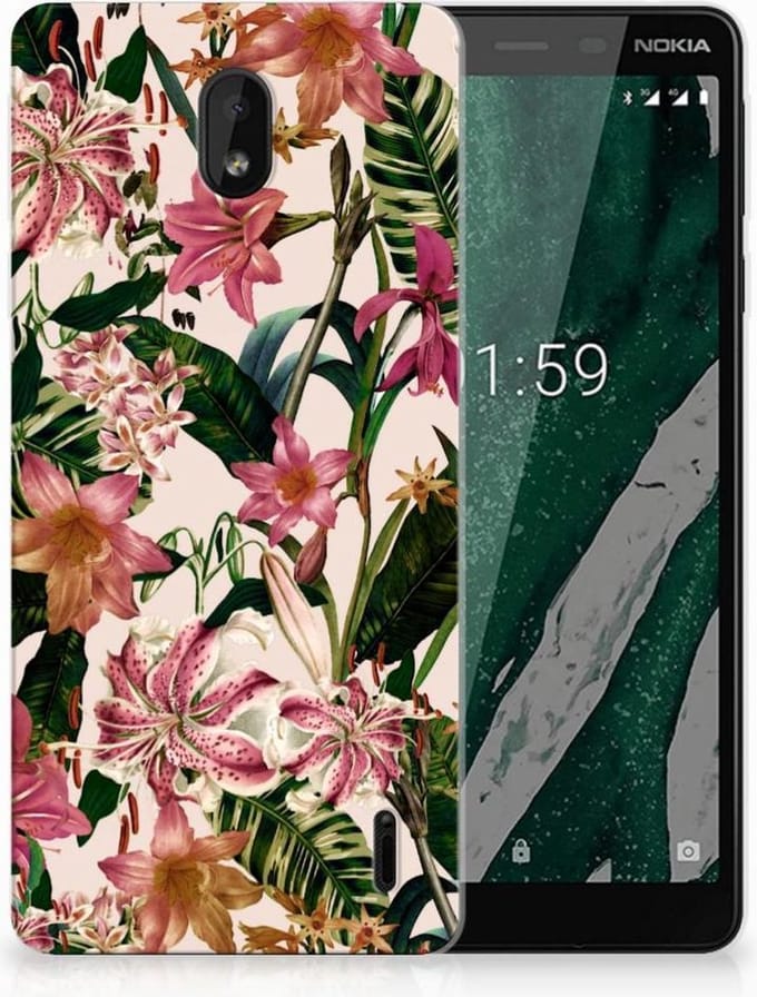 Nokia 1 Plus TPU Case Flowers
