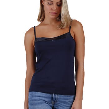 Dames tanktop met glitters aan de hals Admas
