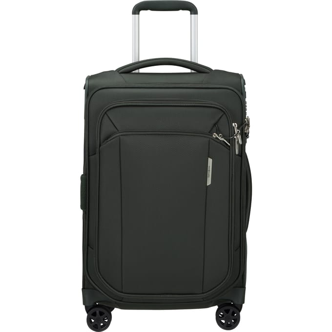 Samsonite Koffer Met Laptopvak - Respark Spin. 55/20 Length 35 Exp (Handbagage) Forest Green